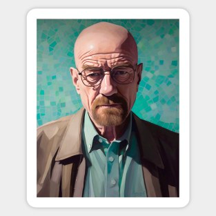 Walter White Portrait - Plain Sticker